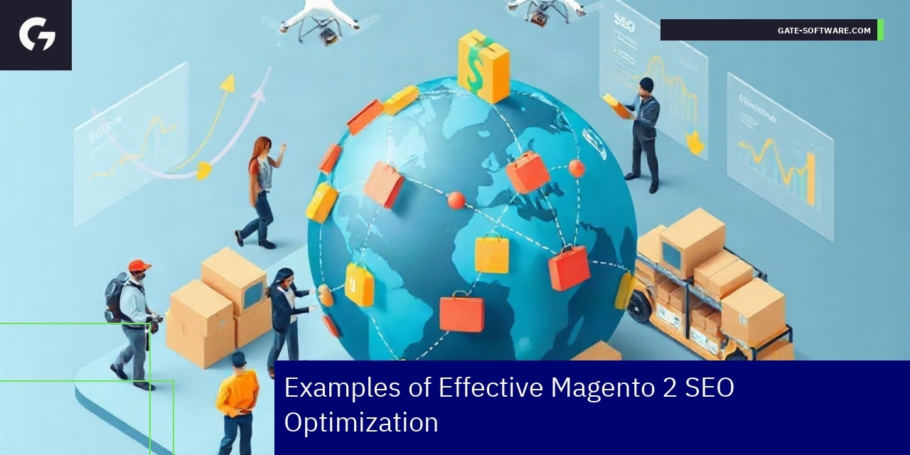 Magento 2 SEO optimization graph with key metrics