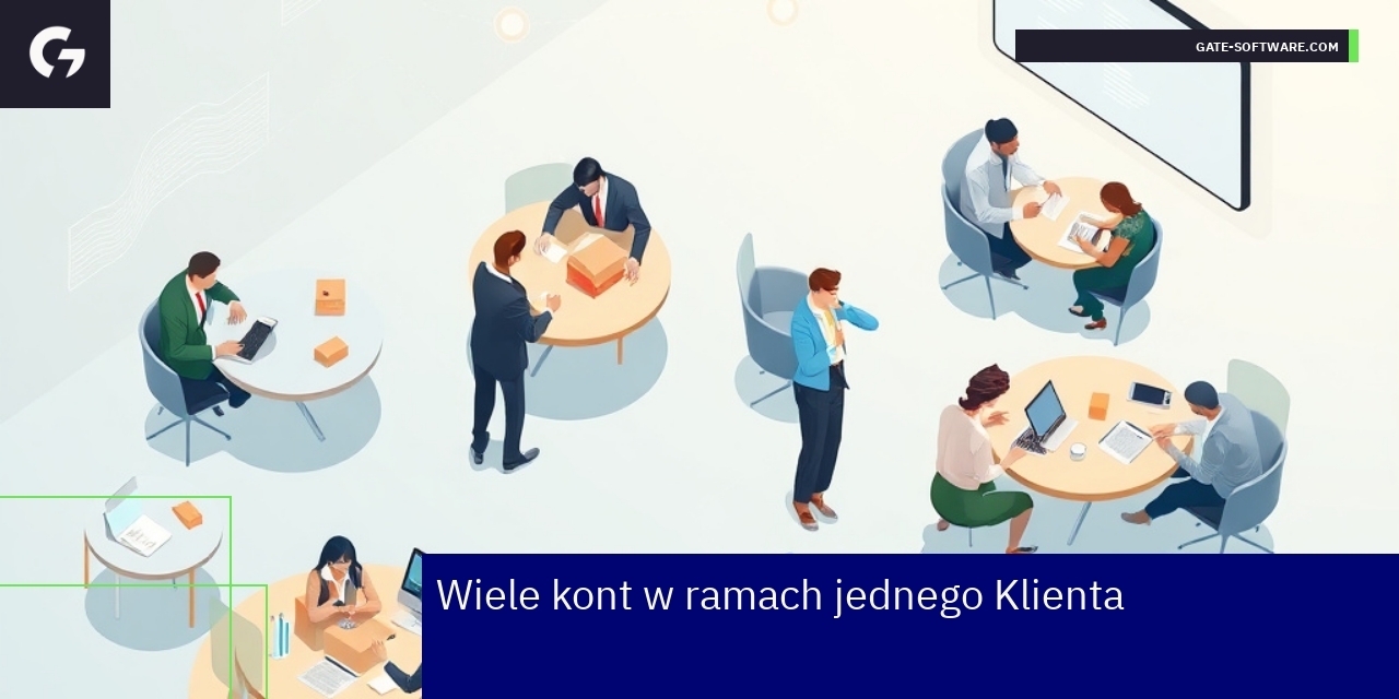 Schemat zarządzania kontami w platformie B2B