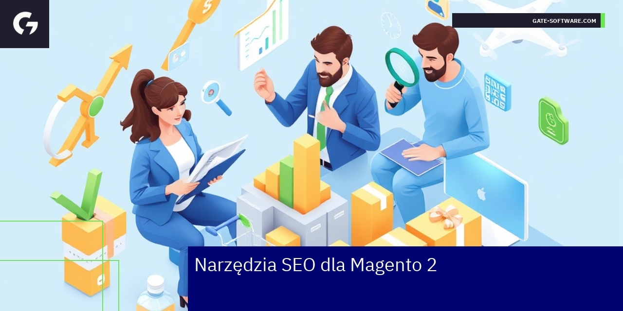 Logotypy narzędzi SEO dla platformy Magento 2