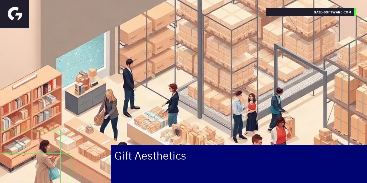 Gift shop with appealing layout and packaging