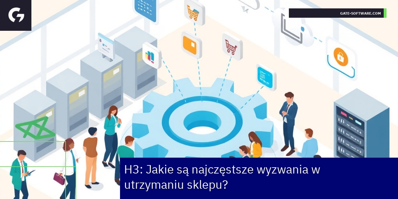 Schemat wyzwań technicznych i biznesowych sklepu