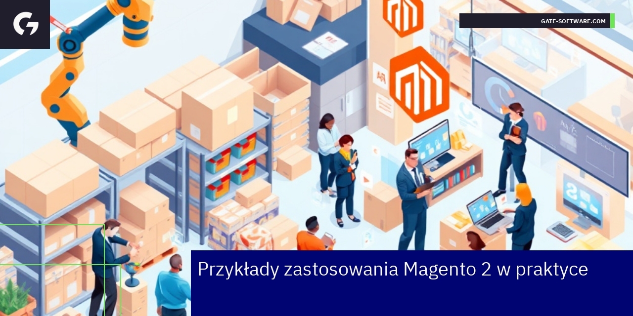 Diagram pokazujący zastosowania Magento 2