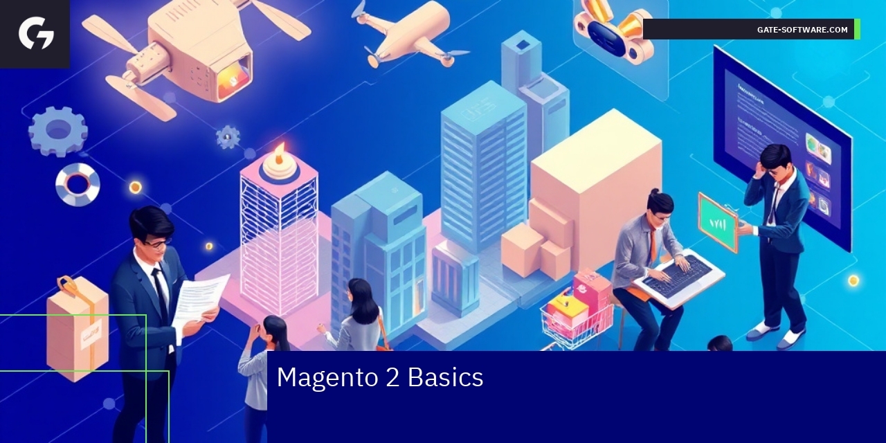 Diagram showing Magento 2 platform features and benefits