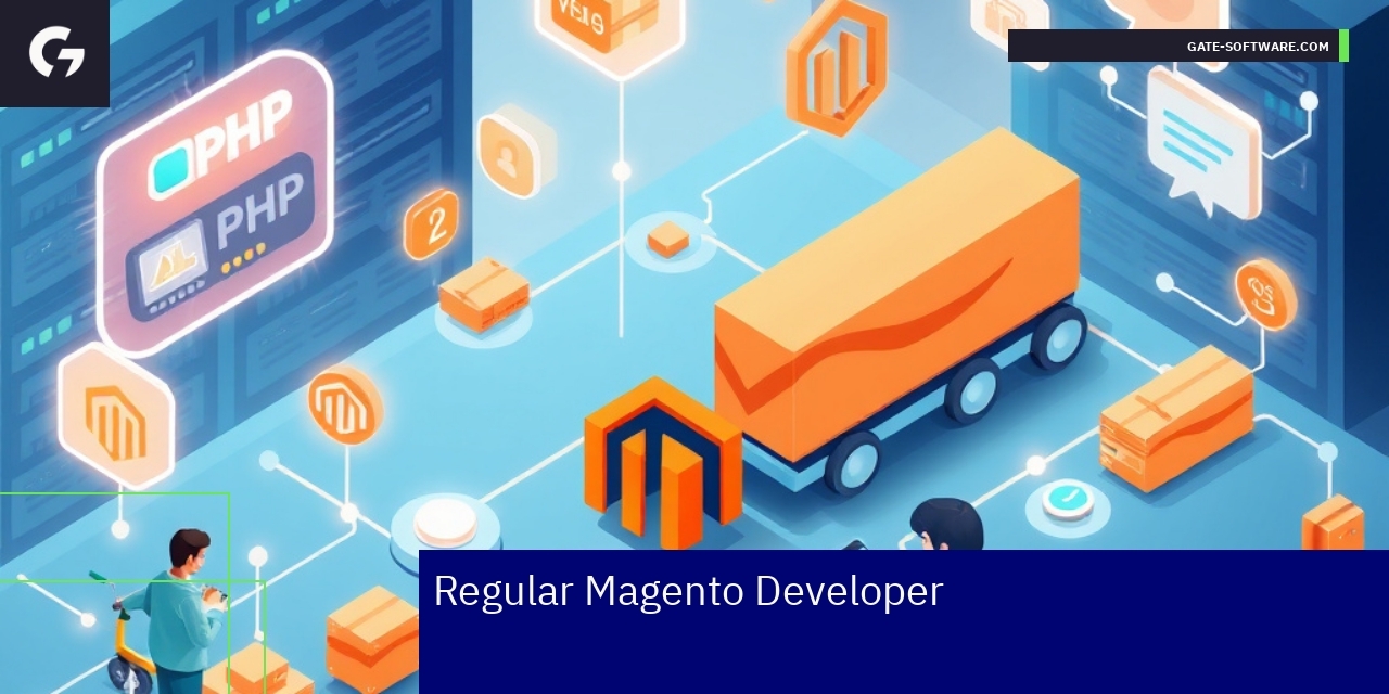 Grafika przedstawiająca rozwój i integracje Magento