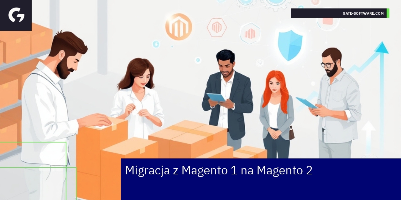 Schemat etapów migracji Magento z 1 do 2