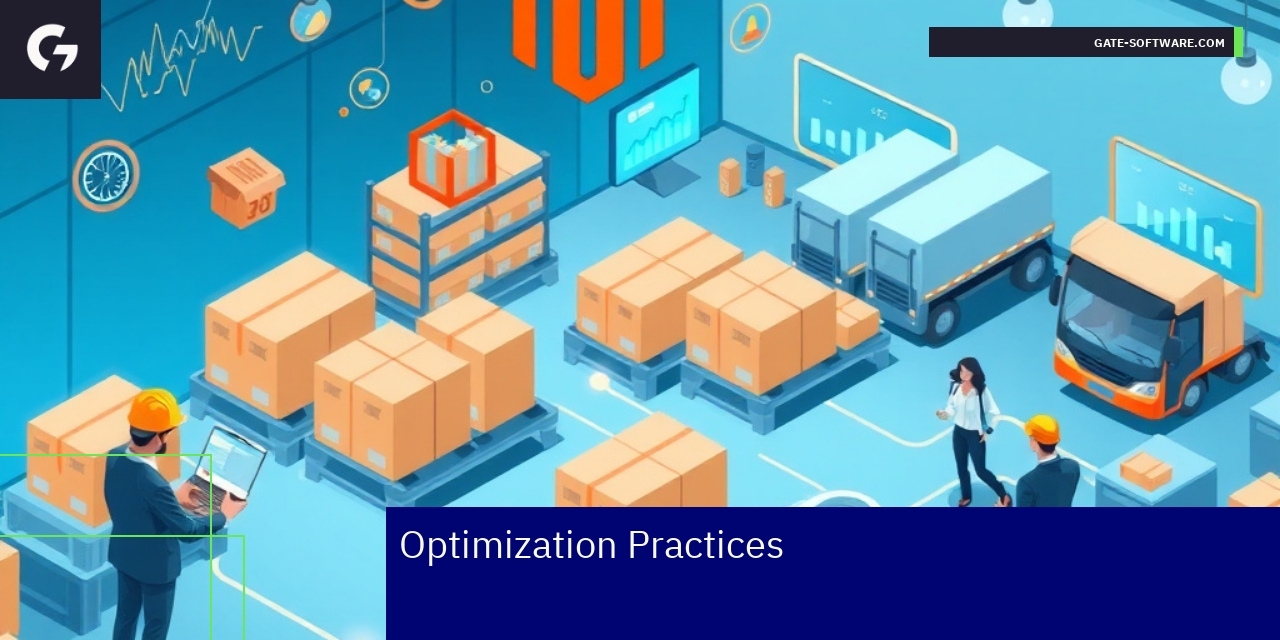 Illustration of Magento optimization and UX improvements