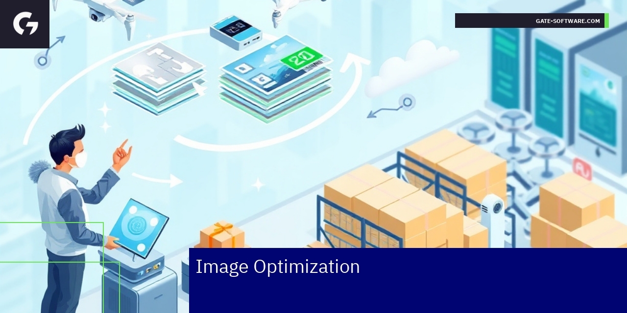 Effective Image Optimization in Hyva Environments Graphic showing image compression and loading speed