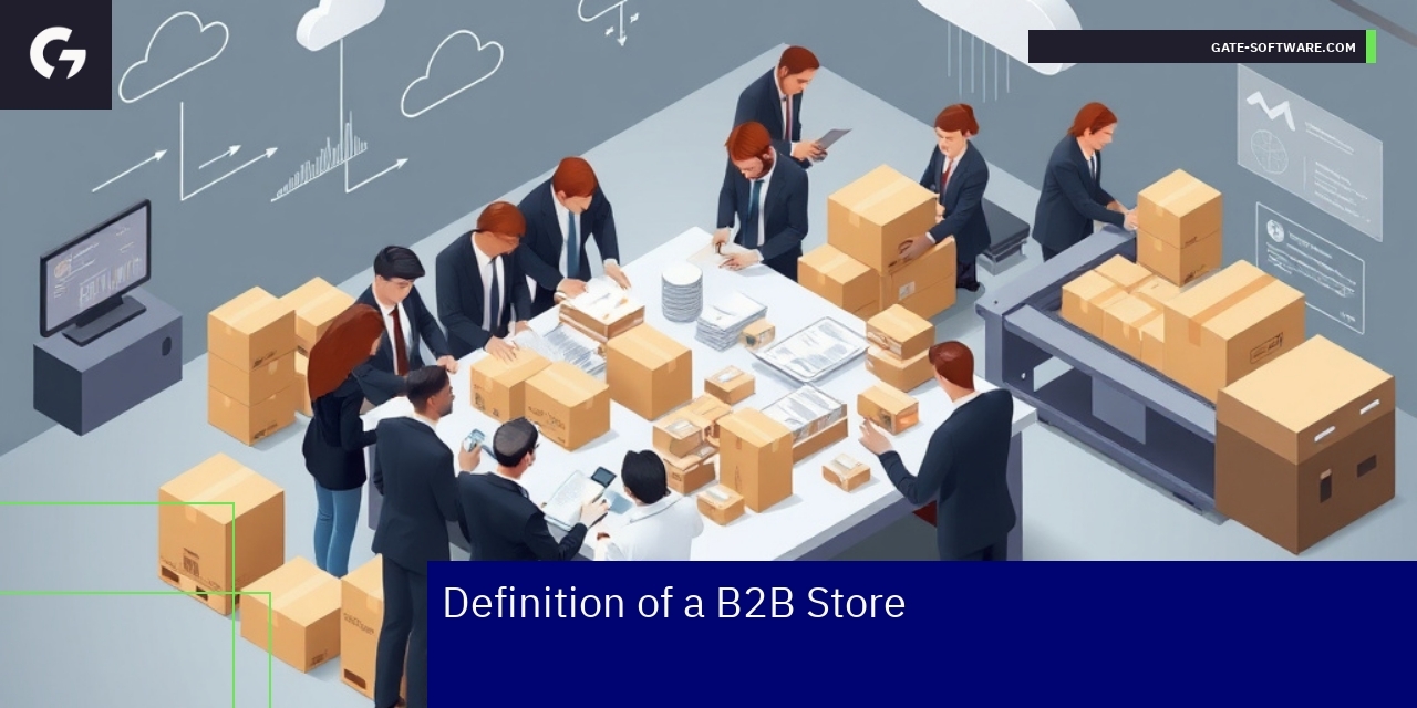 Illustration of B2B ecommerce platform features