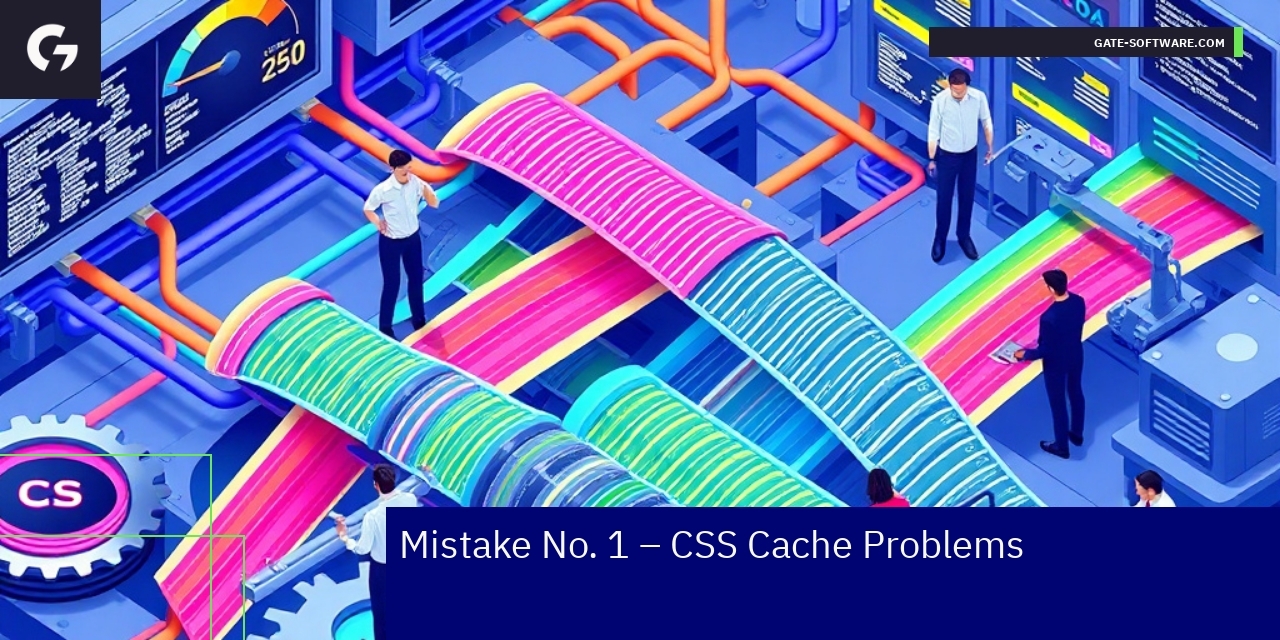 Diagram showing CSS cache issues in Magento