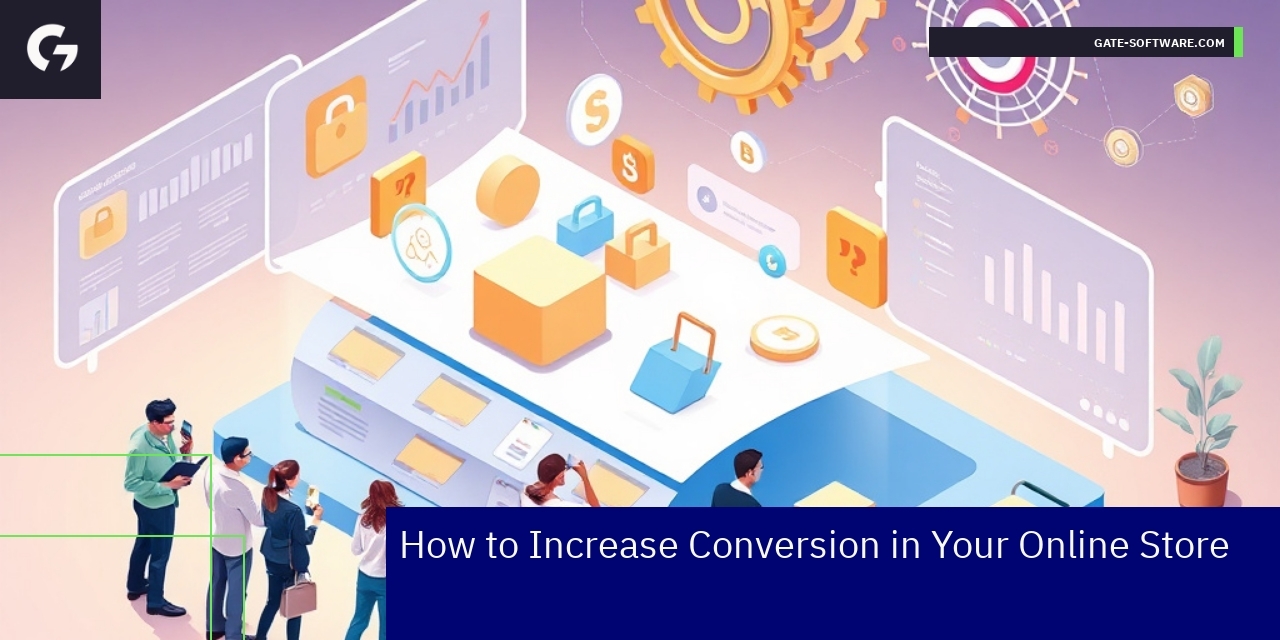 Graph showing increasing online store conversion rates