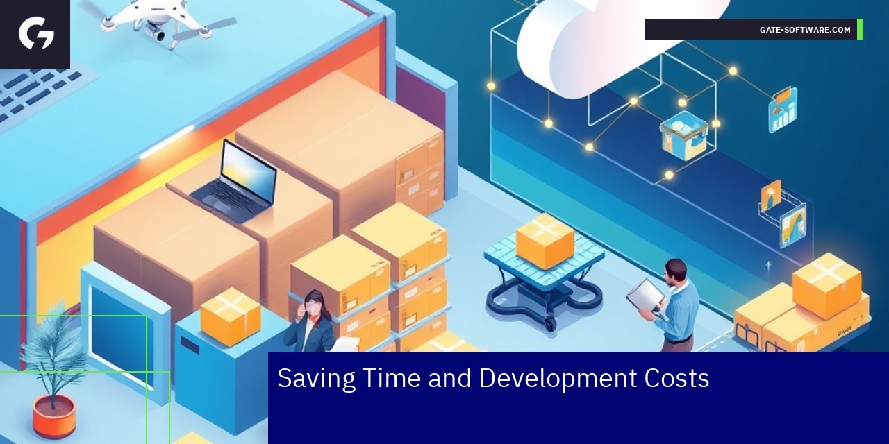 Graph showing time and cost savings with Hyva