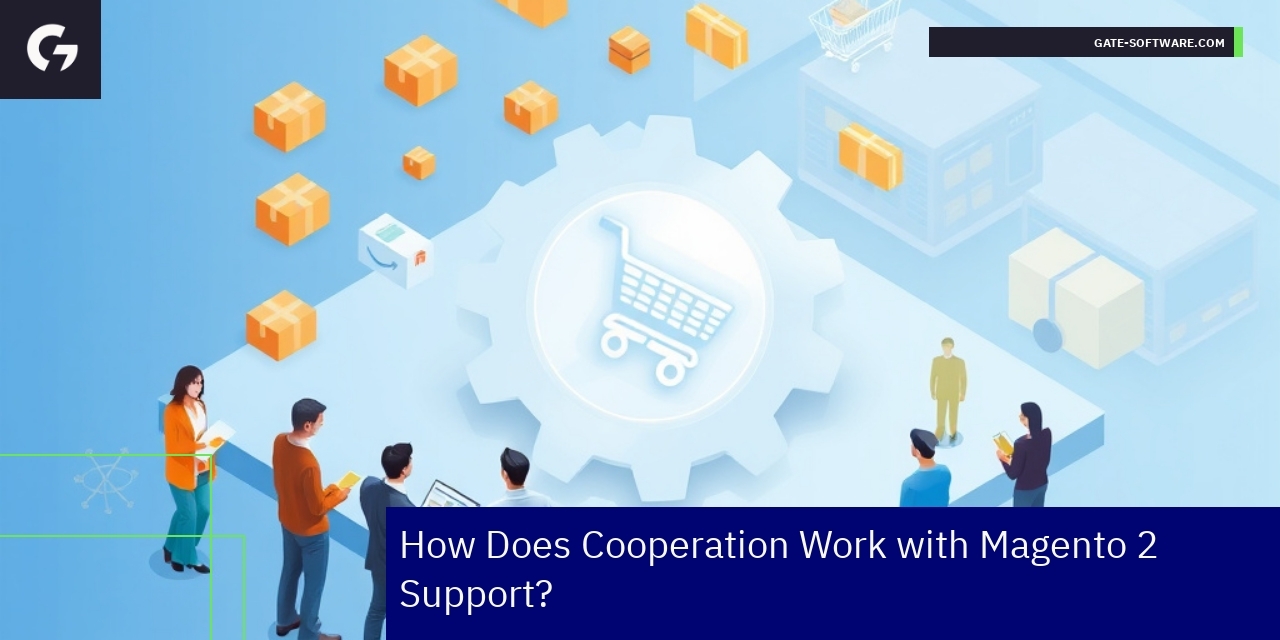 Magento 2 interface with support and audits icons