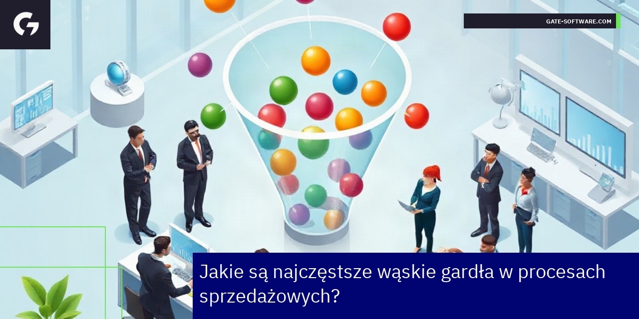 Schemat procesów sprzedażowych z wąskimi gardłami