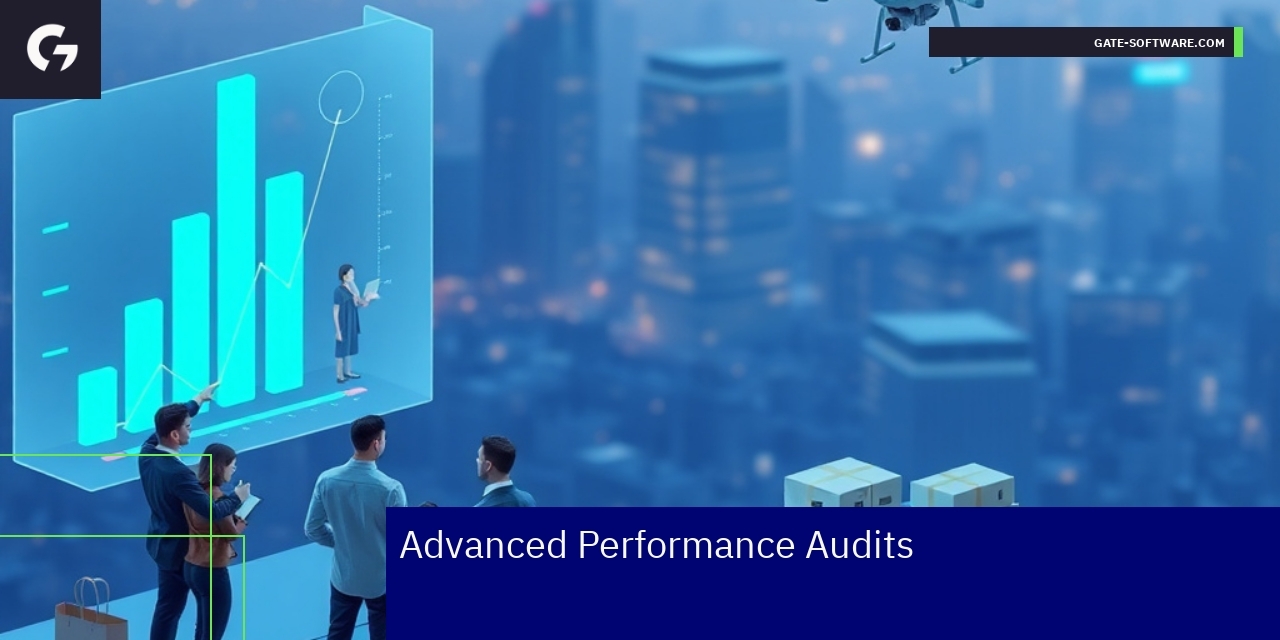Advanced Performance Audits Key Components Dashboard showing performance metrics and audit results