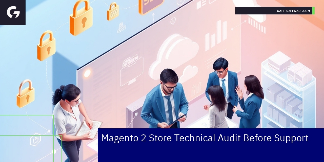 Magento 2 audit process and support diagram illustration