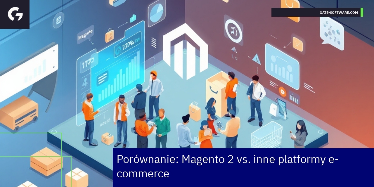 Schemat porównujący Magento 2 i inne platformy