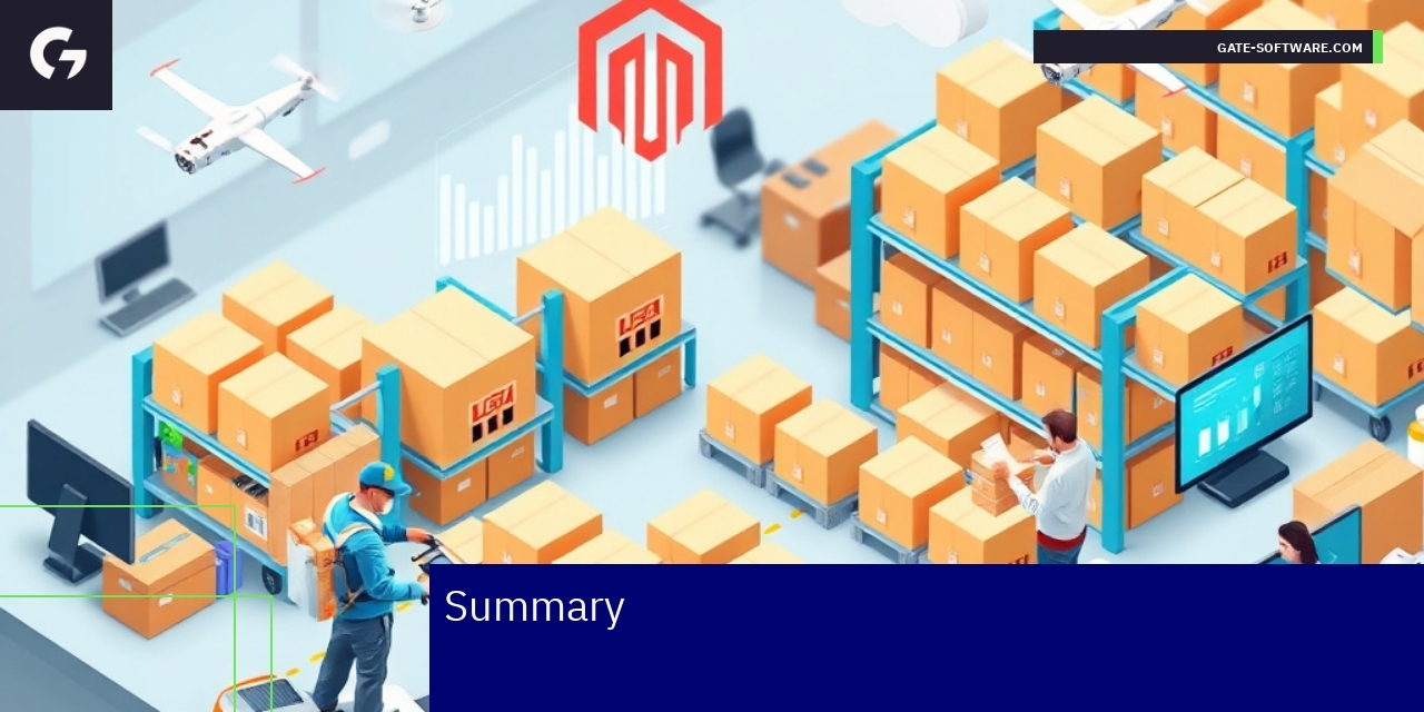 Illustration of eCommerce product catalog and technology