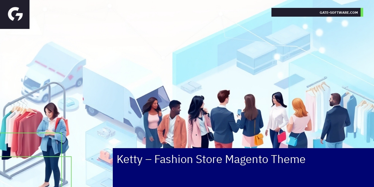 Modern responsive Magento theme interface preview