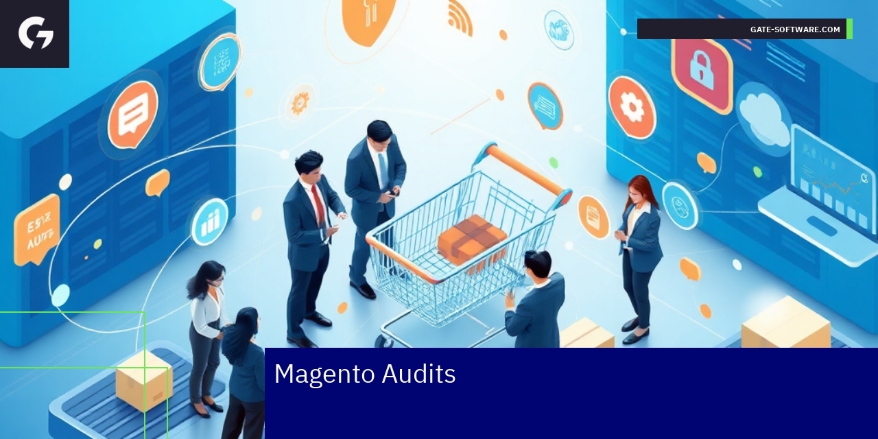 Diagram illustrating Magento audit components