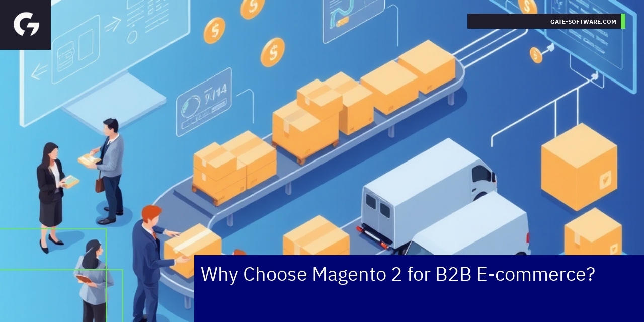 Magento 2 platform showcasing B2B e-commerce features