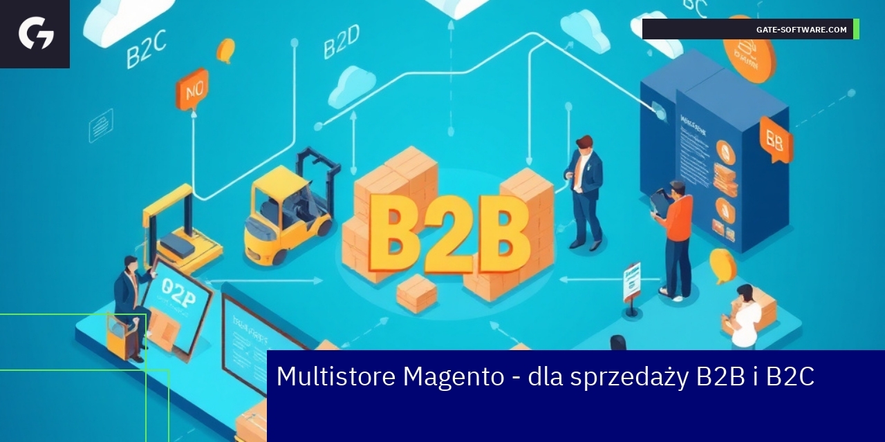 Schemat integracji Magento multistore i kanałów sprzedaży