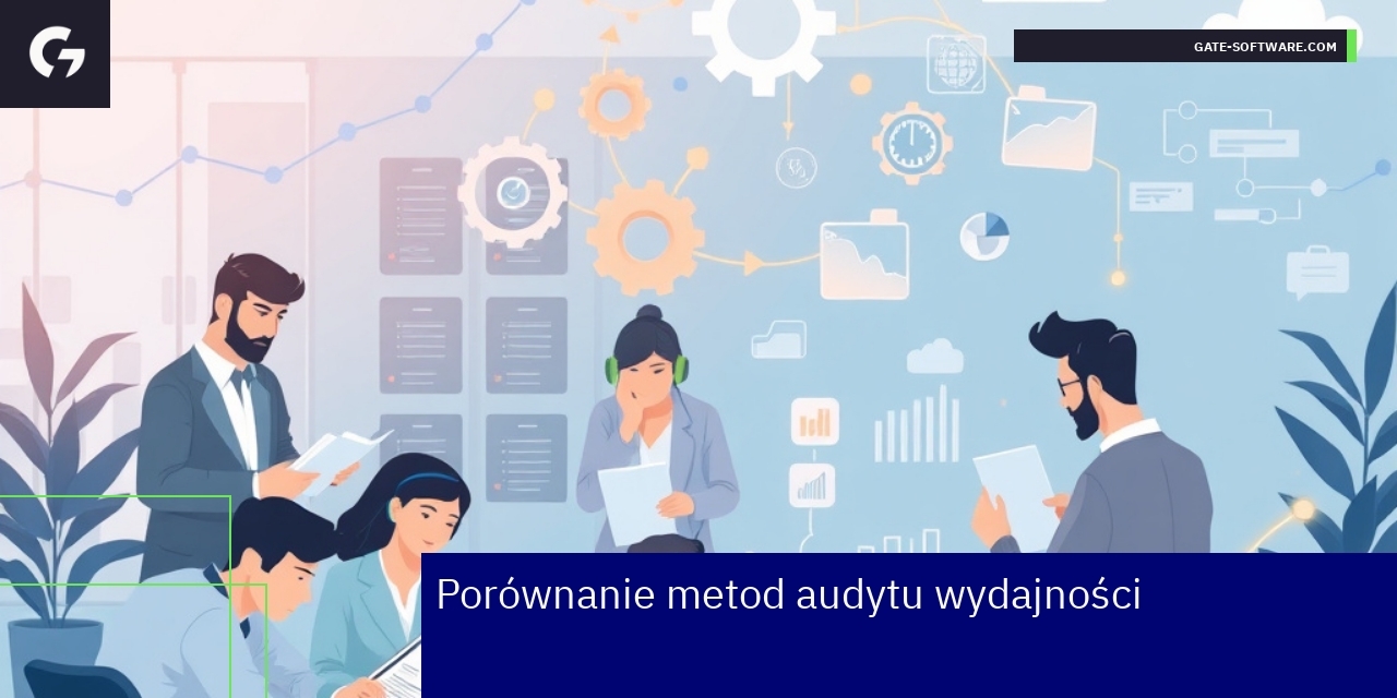 Porównanie metod audytu wydajności UiR Diagram z trzema metodami audytu wydajności IT