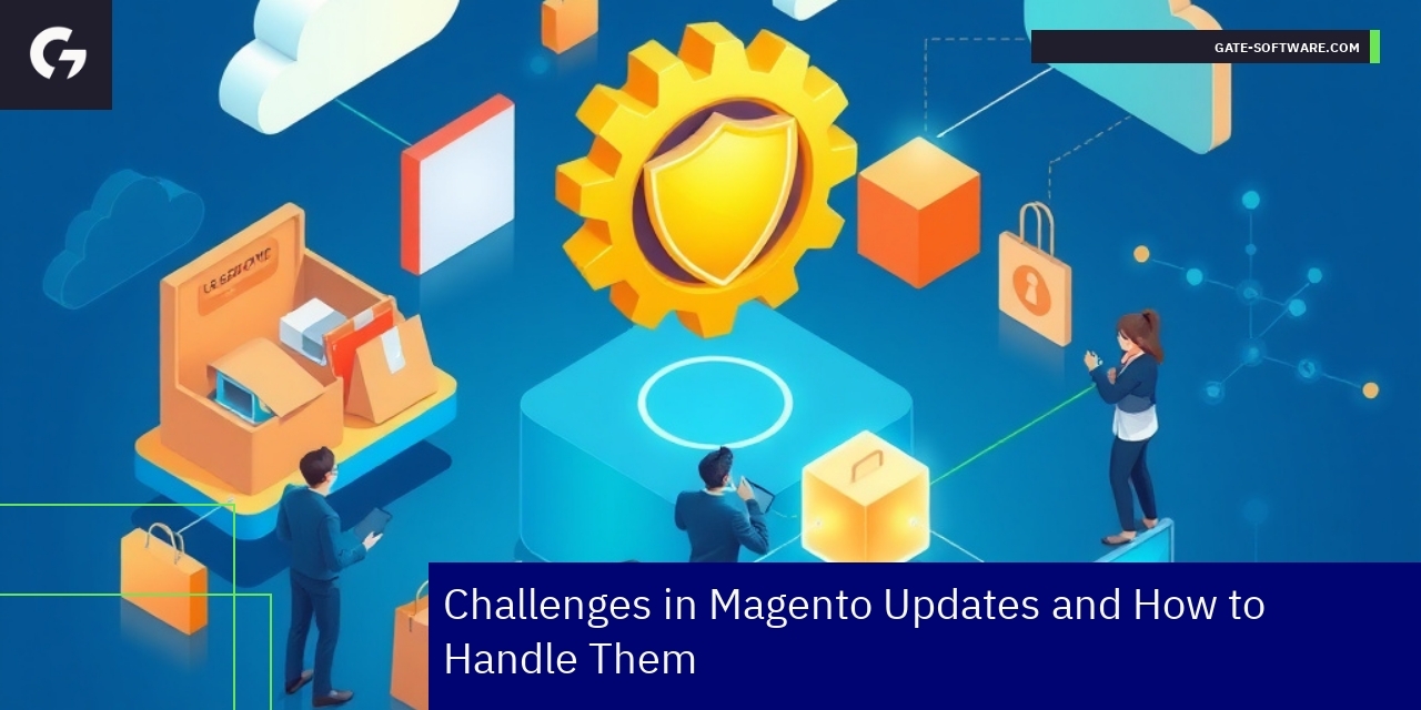 Magento 2 update process and configuration steps illustration