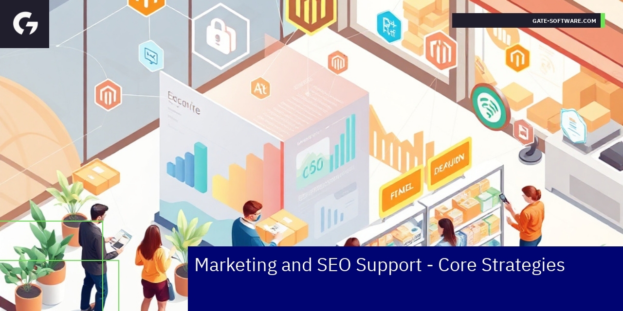Diagram of Magento 2 marketing SEO support strategies
