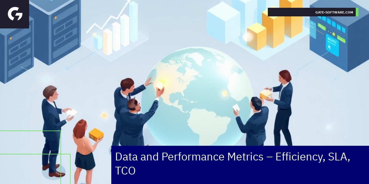 Graphs showing B2B project efficiency and performance numbers