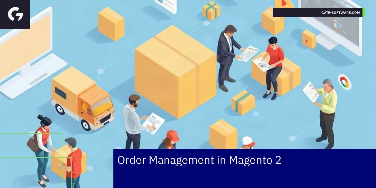Flowchart of Magento 2 order management process