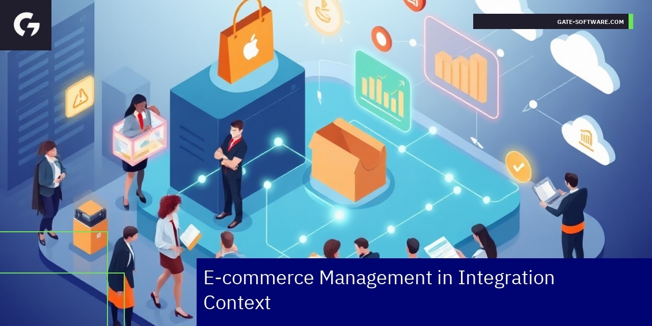 Illustration of e-commerce tools and automation features