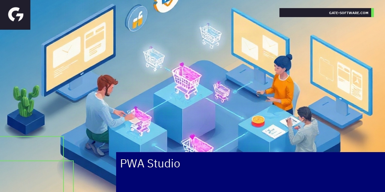 Developers collaborating on modular progressive web app features
