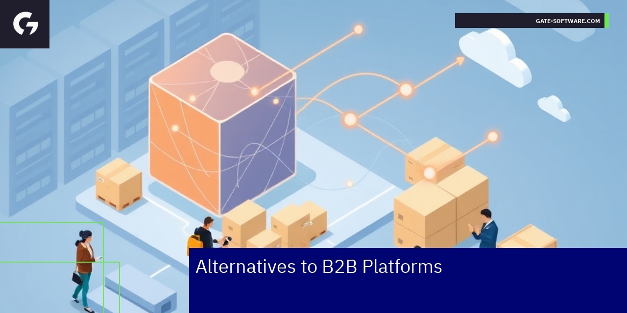 Diagram showing B2B ecommerce platform features