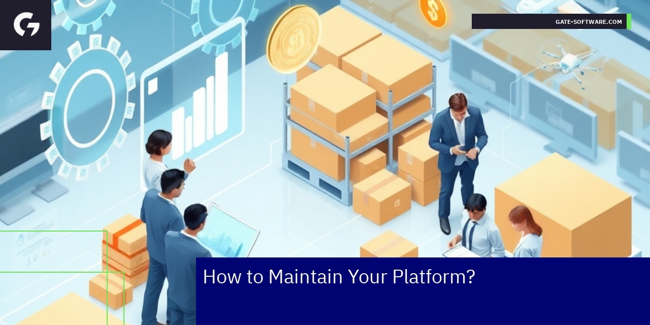 Diagram showing platform maintenance and monitoring steps