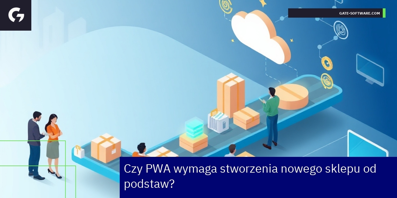 Schemat procesu migracji sklepu do PWA