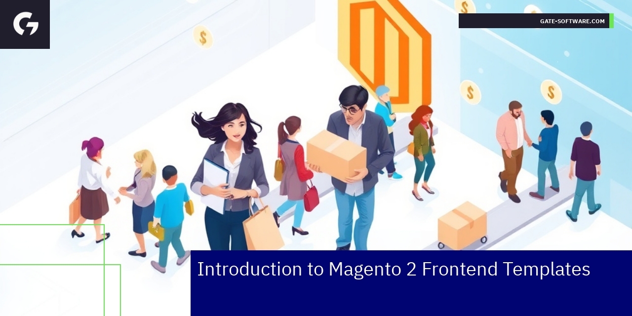 Magento 2 Frontend Templates Overview and Benefits Diagram showing Magento 2 frontend template structure
