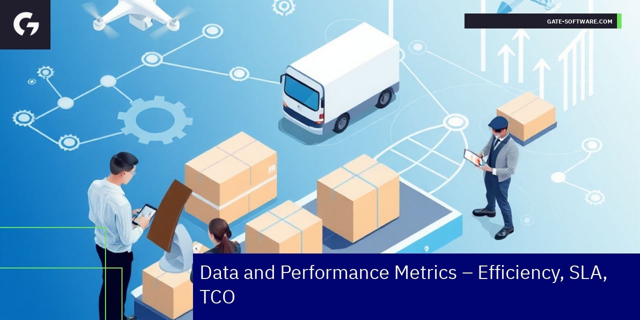 Graph showing B2B project metrics and performance data