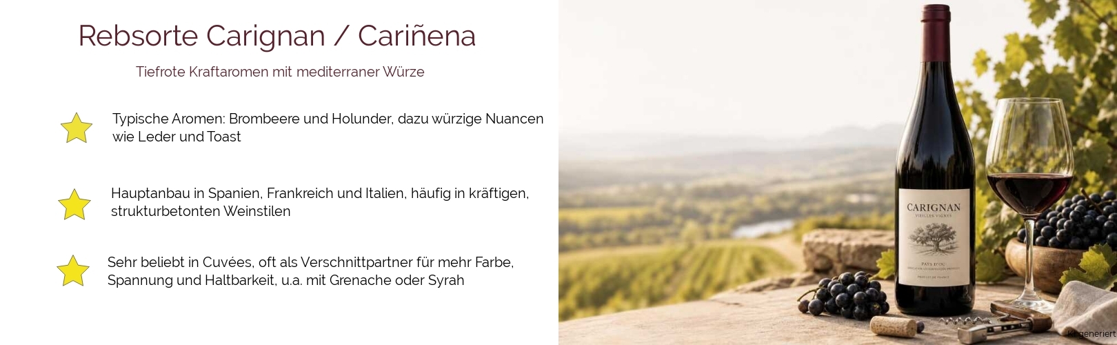 Wein & Spirituosen - Rebsorte Carignan / Cariñena