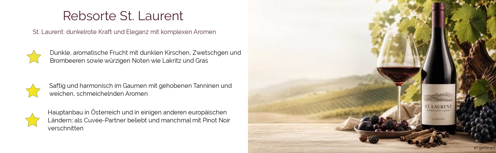 Wein & Spirituosen - Rebsorte St. Laurent