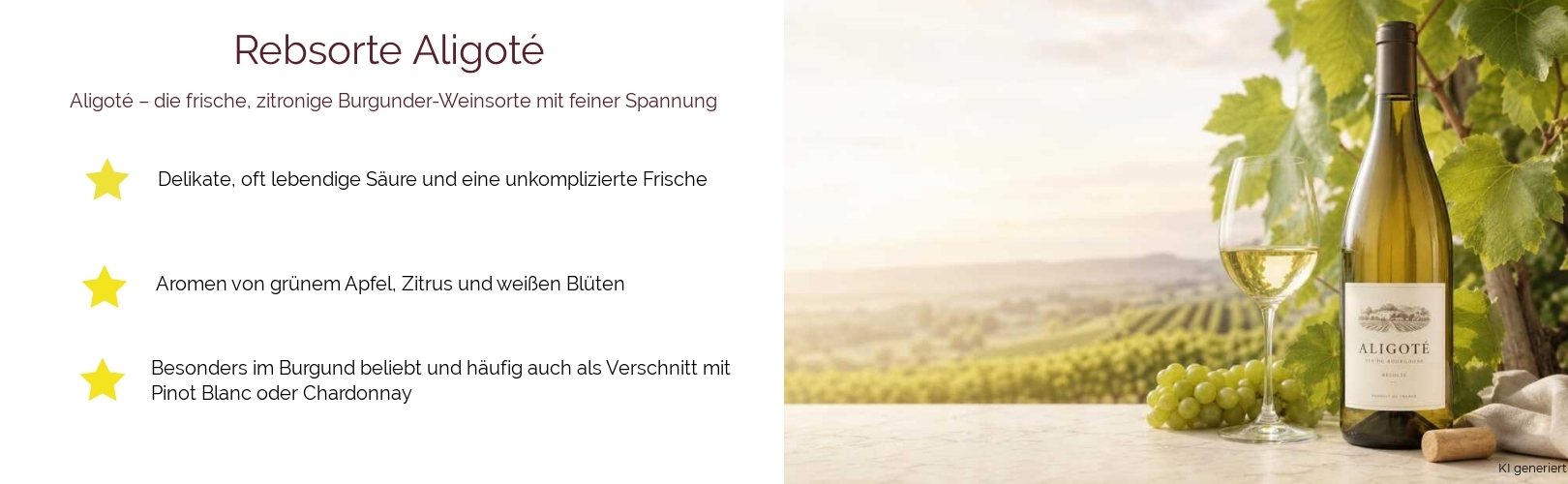 Wein & Spirituosen - Rebsorte Aligoté