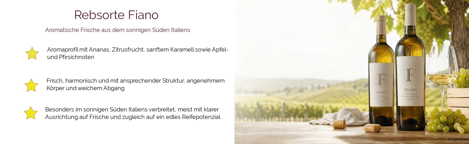 Wein & Spirituosen - Rebsorte Fiano
