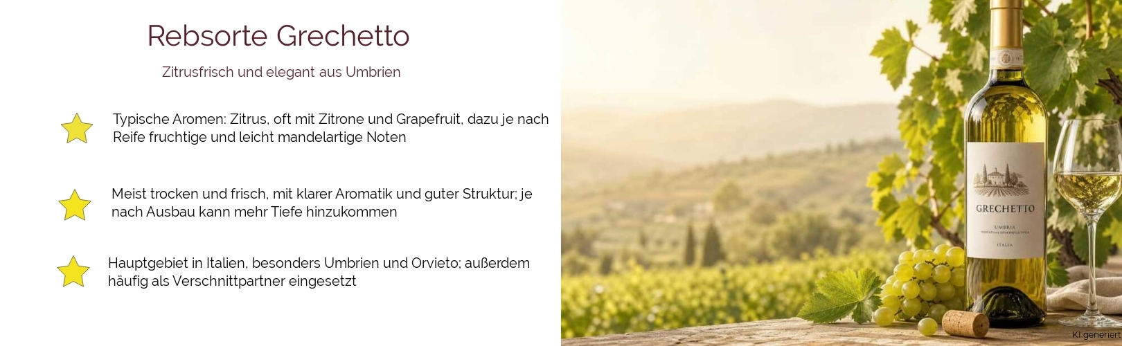 Wein & Spirituosen - Rebsorte Grechetto