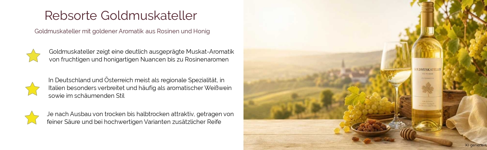 Wein & Spirituosen - Rebsorte Goldmuskateller