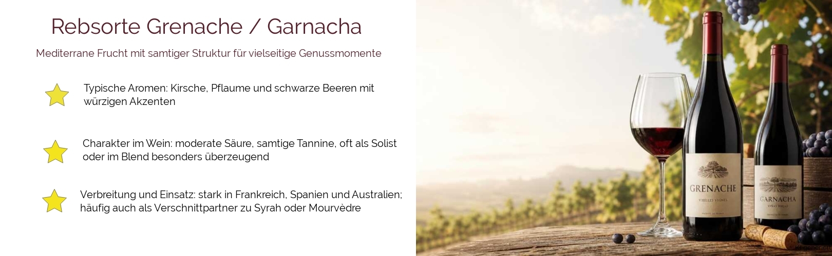 Wein & Spirituosen - Rebsorte Grenache / Garnacha