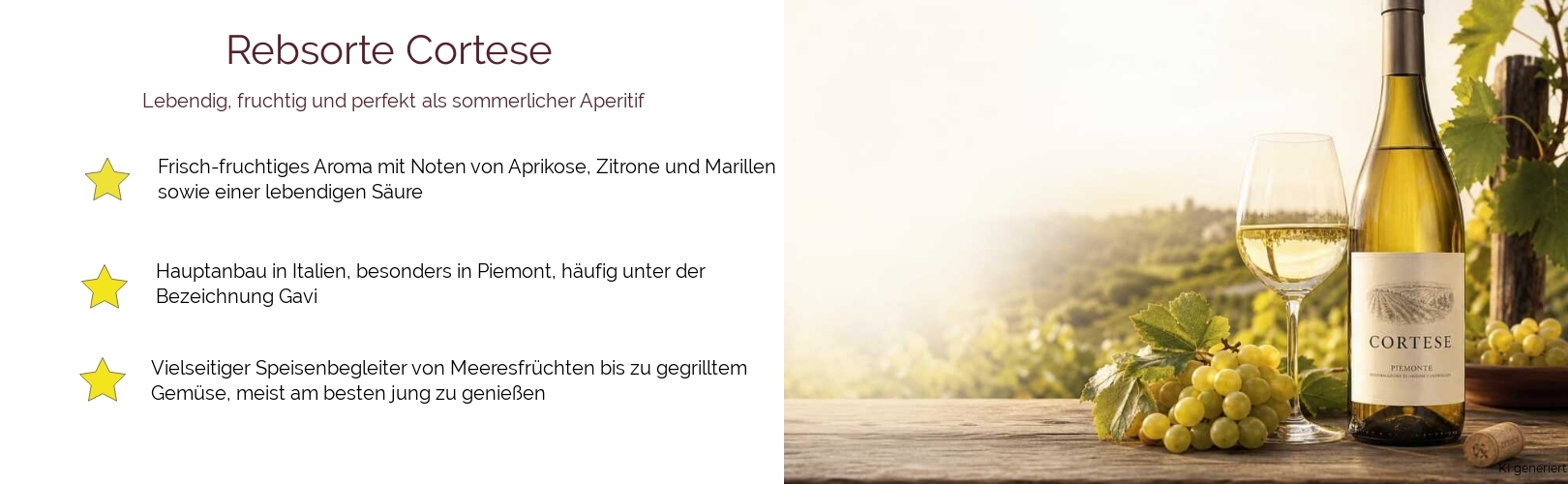 Wein & Spirituosen - Rebsorte Cortese