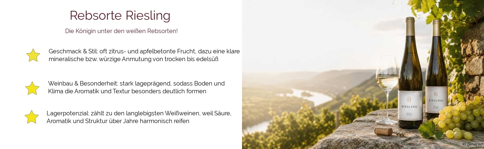 Wein & Spirituosen - Rebsorte Riesling