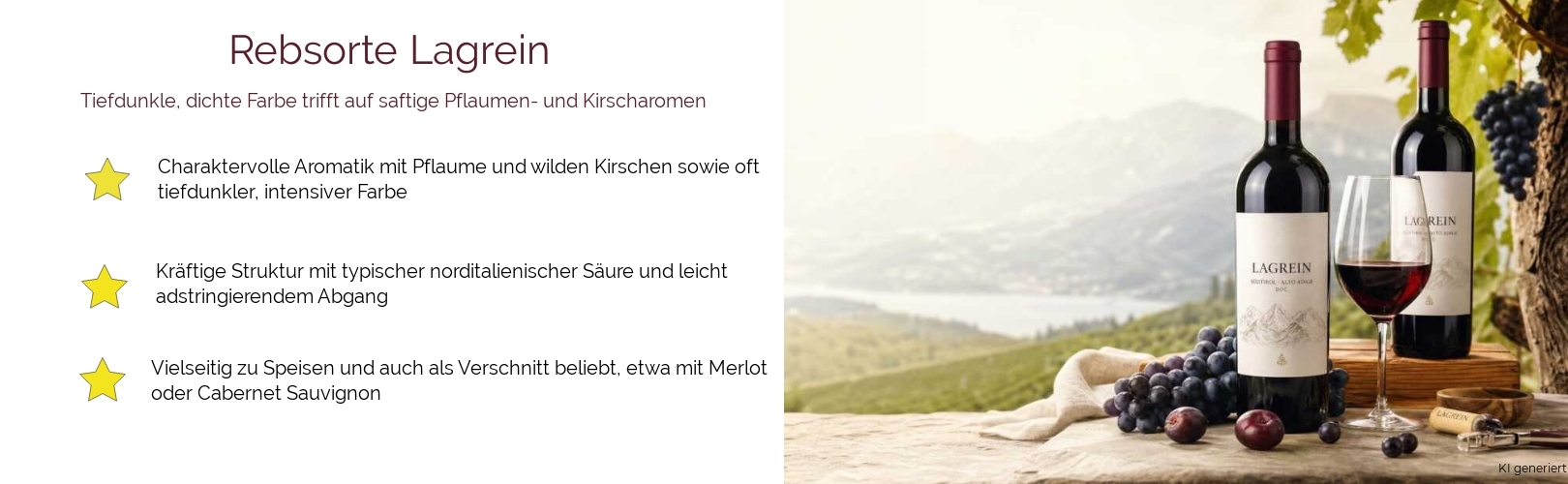 Wein & Spirituosen - Rebsorte Lagrein