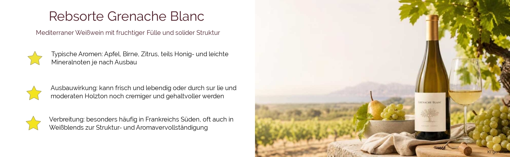 Wein & Spirituosen - Rebsorte Grenache Blanc