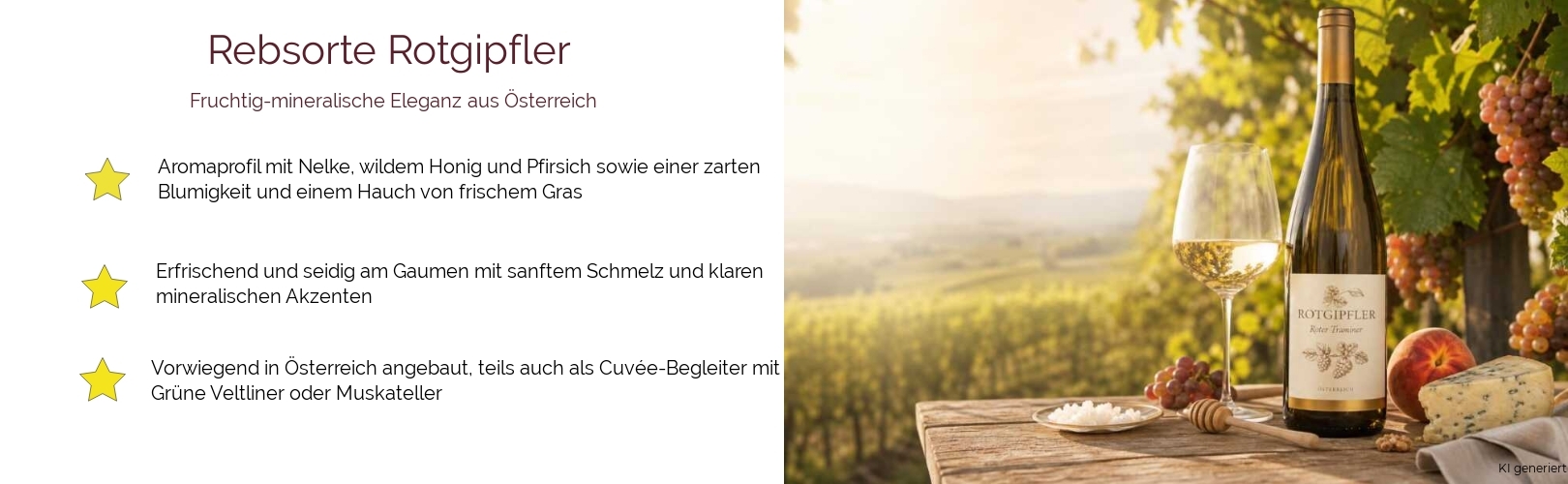 Wein & Spirituosen - Rebsorte Rotgipfler