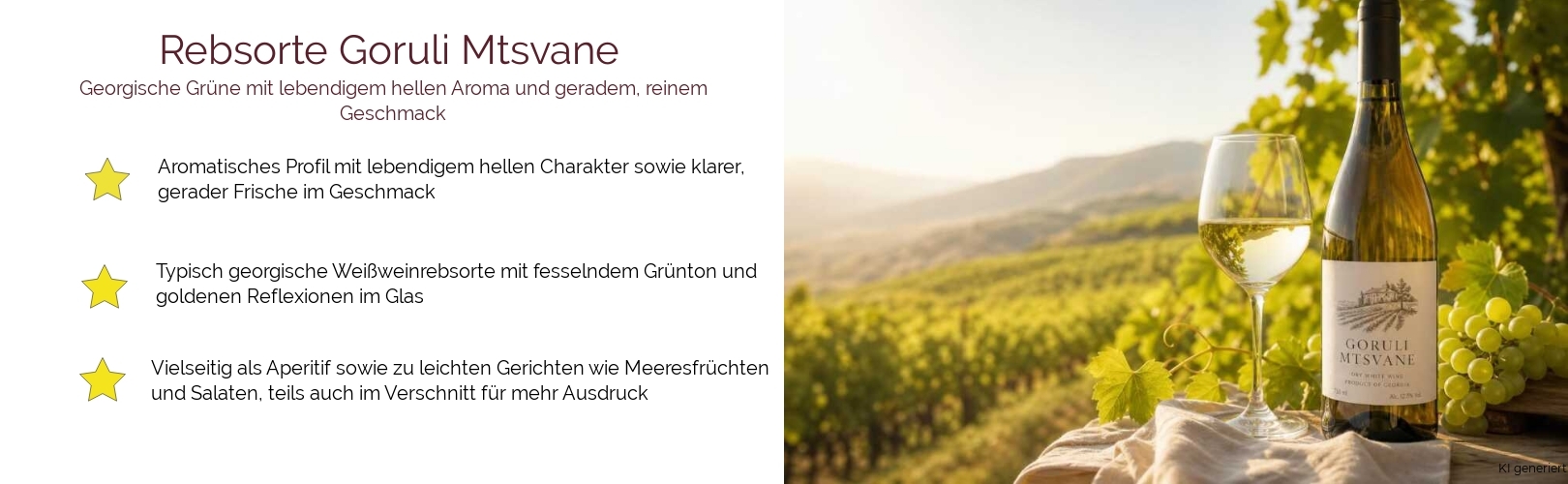 Wein & Spirituosen - Rebsorte Goruli Mtsvane